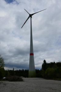 Die Windenergieanlage in Bruck