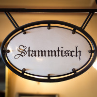 klassisches Stammtisch Schild